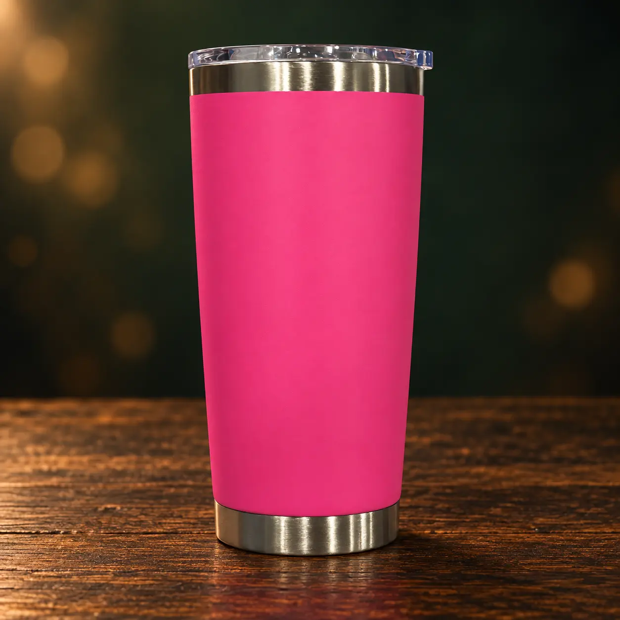 Engraved 20 oz pink tumbler by Emberline