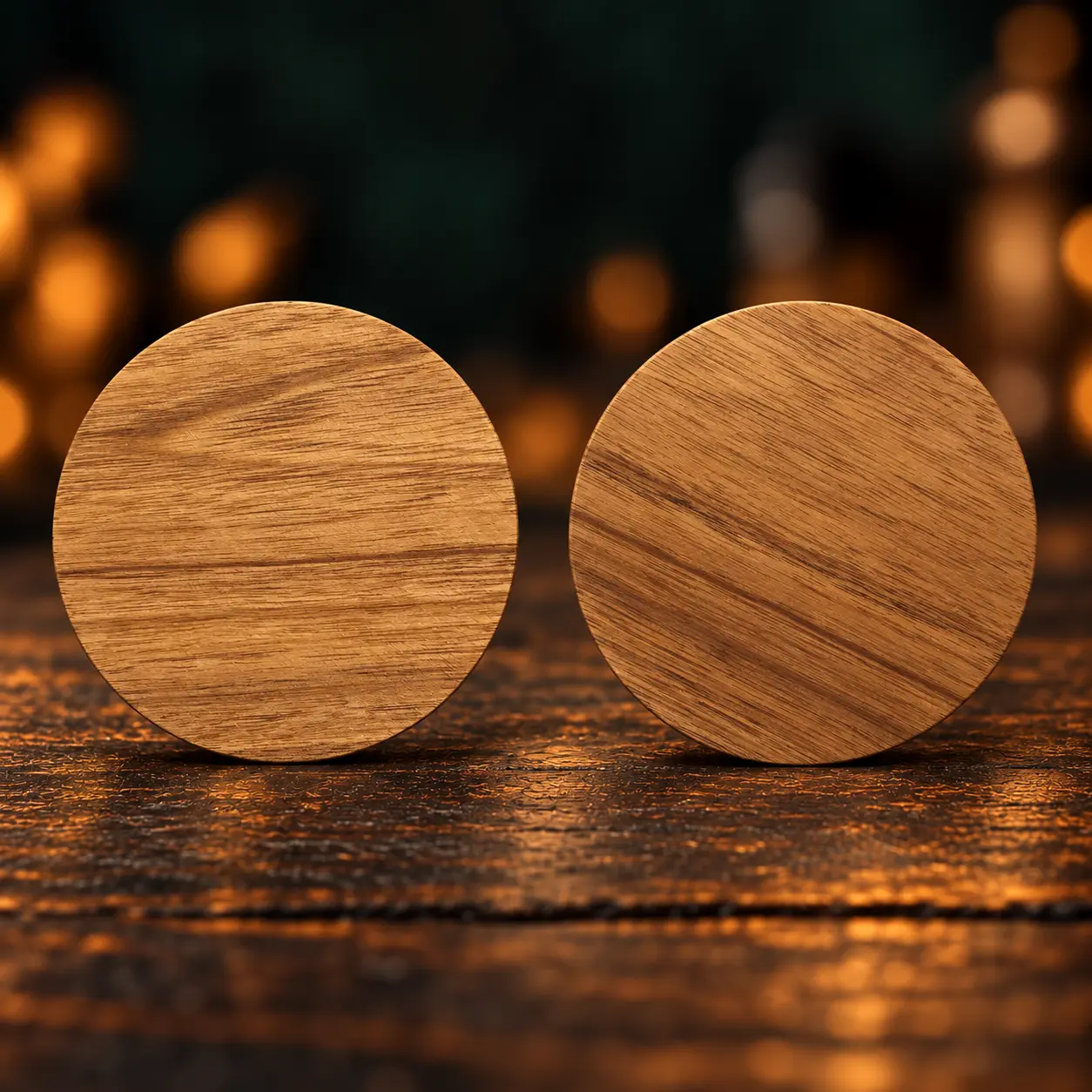 Engraved wood coasters by Emberline